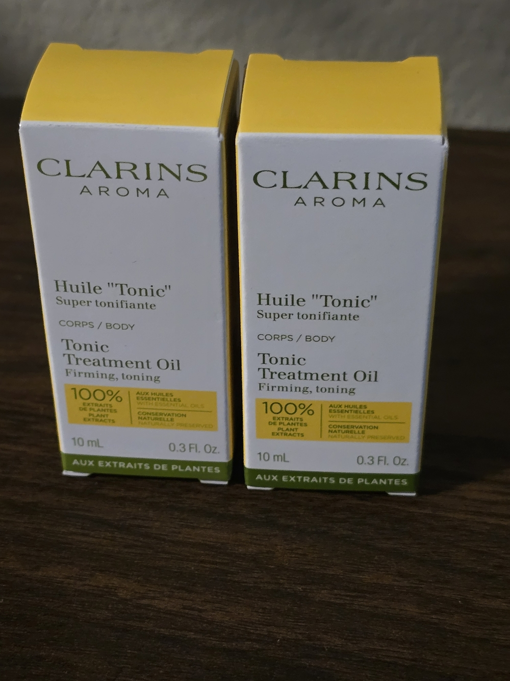 New Clarins Tonic Body Treatment Oils 10ml each| Set of 2 |Brand new